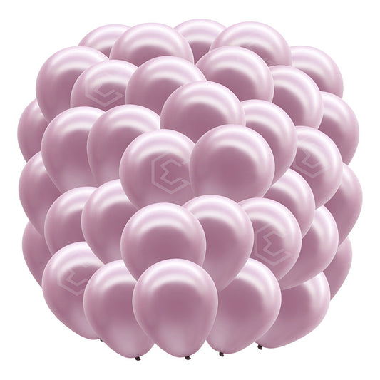 Bolsa 50 Globos Rosa Lila Metalico #10 Fiestas Bodas Latex Rosa Lila Metalico