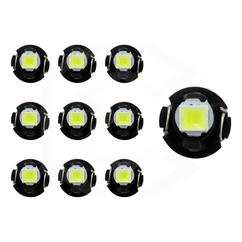 Kit 10 Focos Led T3 T4.2 T4.7 Clúster Para Tablero Fija 12v