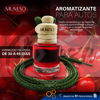 2 Aromatizante Colgante Botella 8ml Auto Casa Ambiente Mumao