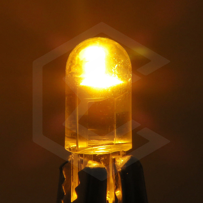 10 Focos Pellizco T10 1 Hiper Leds Cristal Alta Potencia 12v