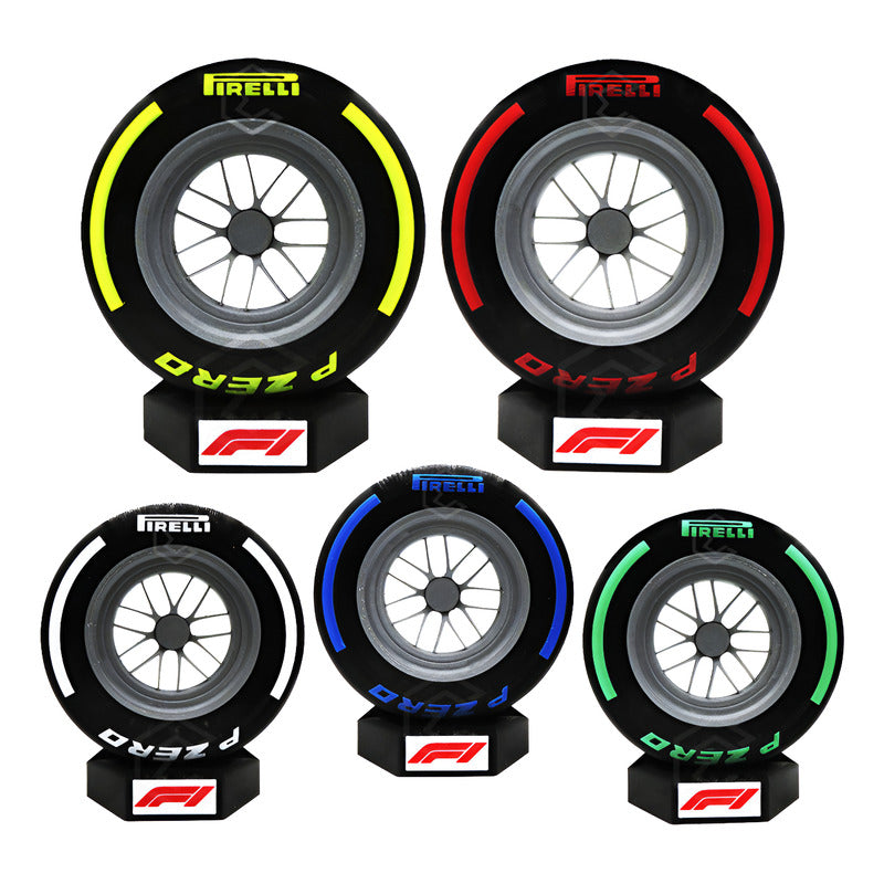 Llanta F1 Pirelli P Zero Decorativa Sin Rines 3d 5 Pzas