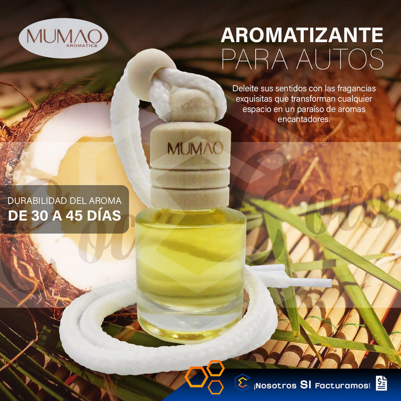 2 Aromatizante Colgante Botella 8ml Auto Casa Ambiente Mumao