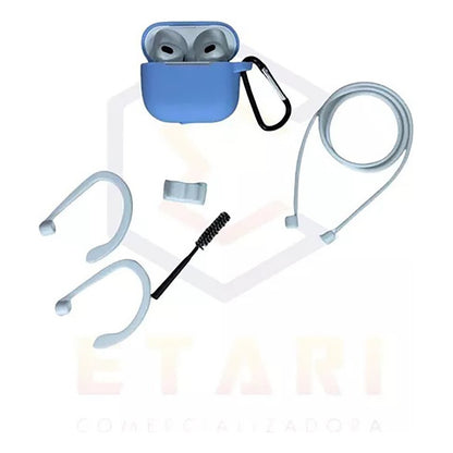 Estuche Protector 7en1 Y Kit De Accesorios Para AirPods Pro3