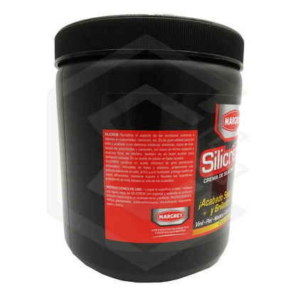 Silicrem 1lt Crema Silicones Tablero Llantas Abrillantador Blanco