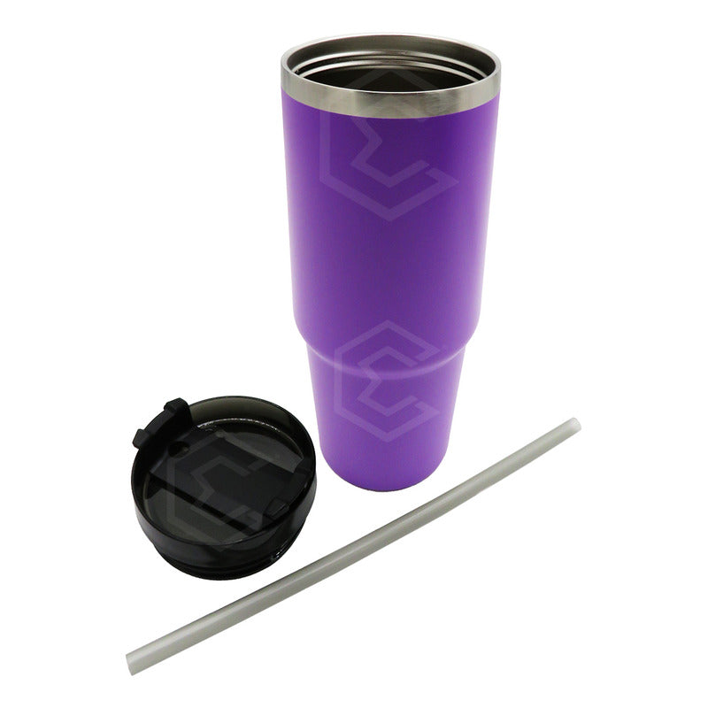 10termo Vaso Personalizado Nombre Logo 30oz Láser Acero Inox