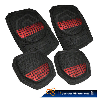 Tapete Tipo Charola Uso Rudo Auto Camioneta Juego 4 Piezas
