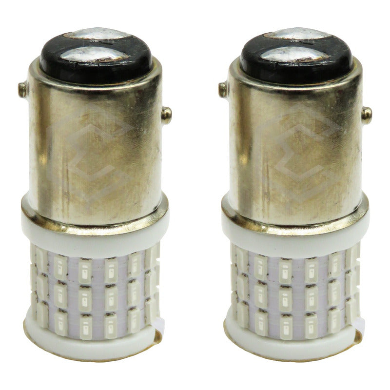 Par De Focos 1157 1034 2 Polos Canbus 57 Hiperled Fijo 12v