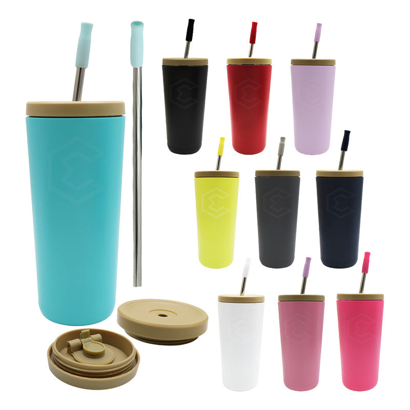 Termo Vaso Personalizado Nombre Logo Láser 750ml Acero Inox