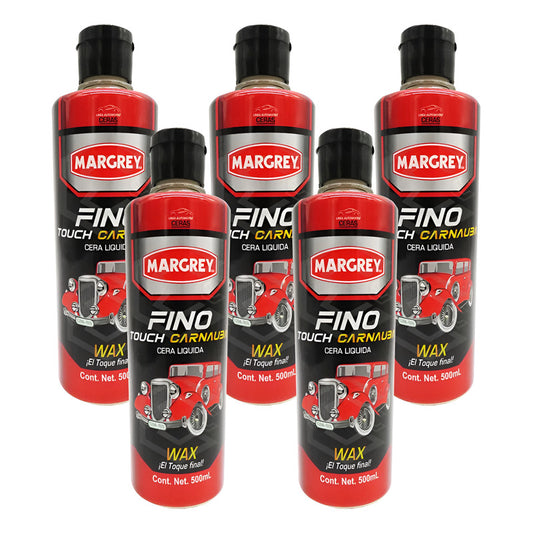 5 Cera Liquida Para Auto Carnauba Fino Touch 500ml Margrey