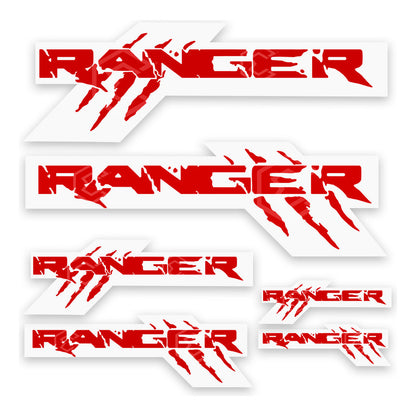 Calcomanía Ford Ranger Garra Sticker Vinil 6 Piezas Espatula