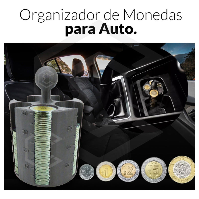 2 Porta Monedas Porta Vasos Auto Con Contador Taxi Uber Didi