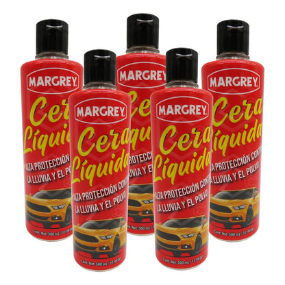5cera Líquida Alta Proteccion Automotriz Con Carnauba 500ml Agua