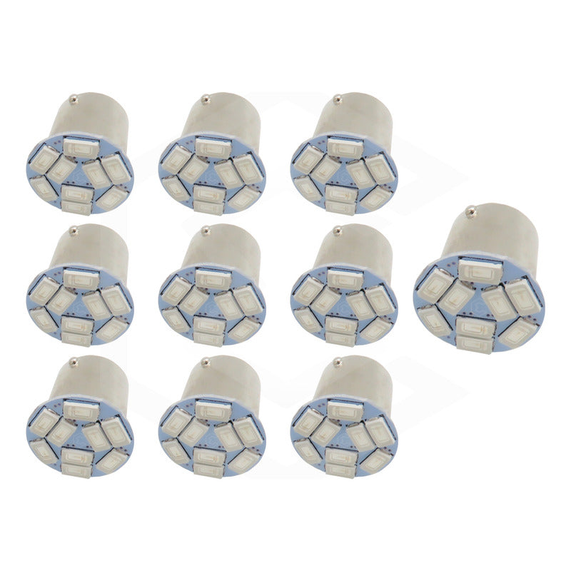 10 Focos 9 Leds 1157 1034 1156 1141 Direccional Reversa Stop