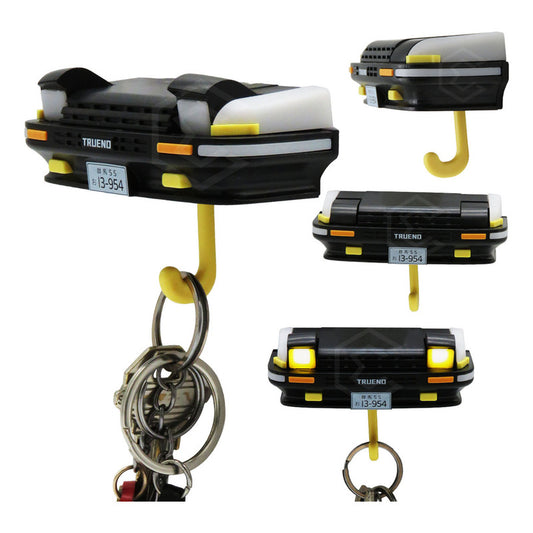Porta Llaves Trueno Interactivo Luz Led Organizador Soporte Negro