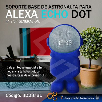Soporte Base Alexa Echo Dot 4ta 5ta Generación Astronauta 3d