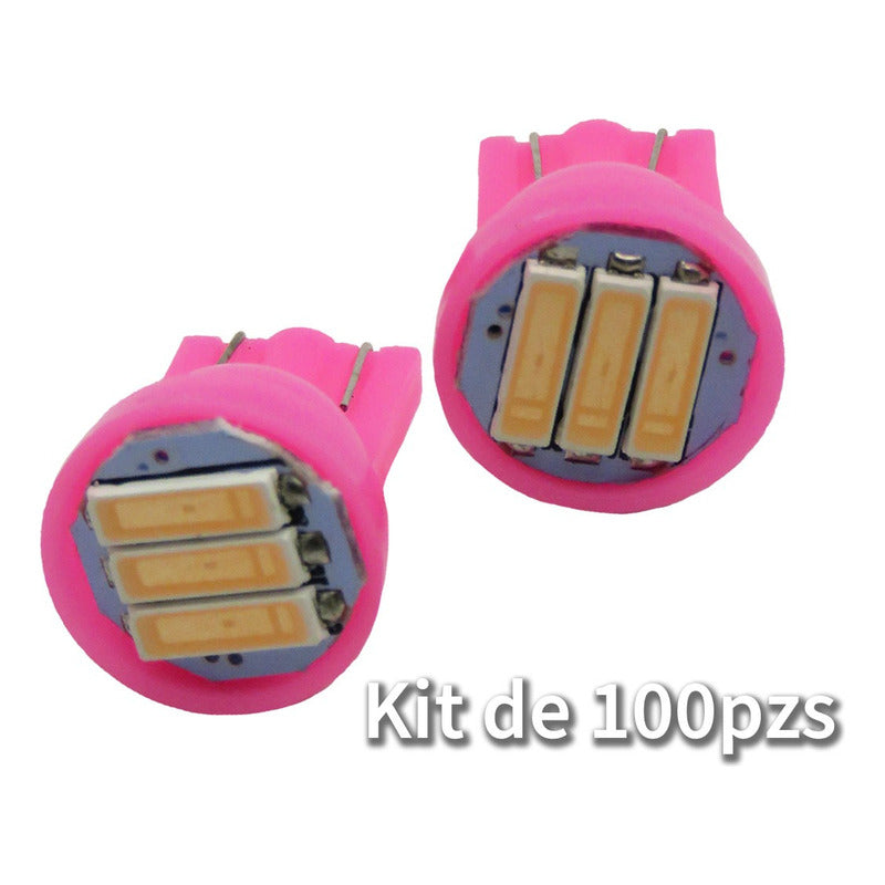 Kit 100 De Focos De Pellizco 3 Leds Grande Super Potente