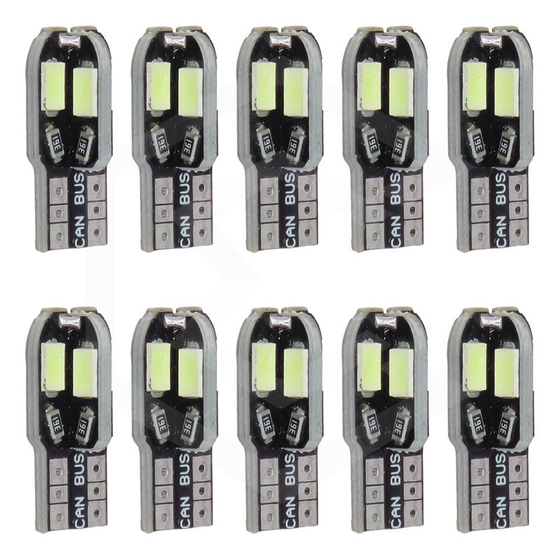 Kit 5 Par Focos De Pellizco 8 Led Canbus Alta Intensidad 12v