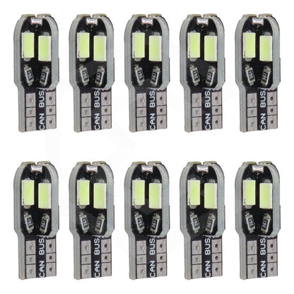 Kit 5 Par Focos De Pellizco 8 Led Canbus Alta Intensidad 12v