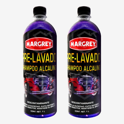 Dúo De Shampoo Alcalino Margrey Prelavador Líquido 1l