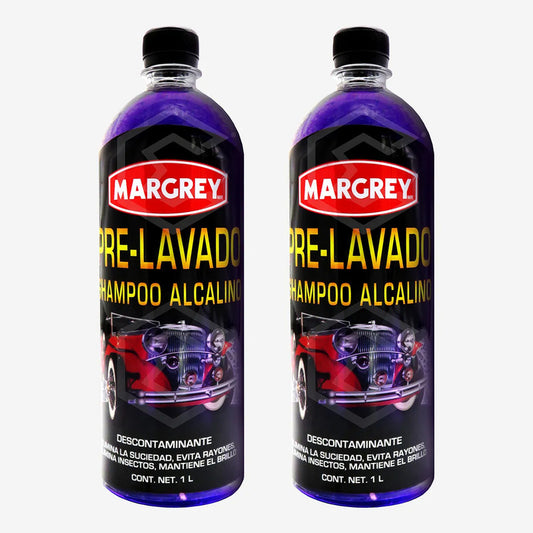 Dúo De Shampoo Alcalino Margrey Prelavador Líquido 1l