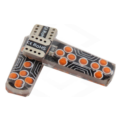 Par De Focos De Pellizco T10 18 Leds Cob Gel Alta Potencia