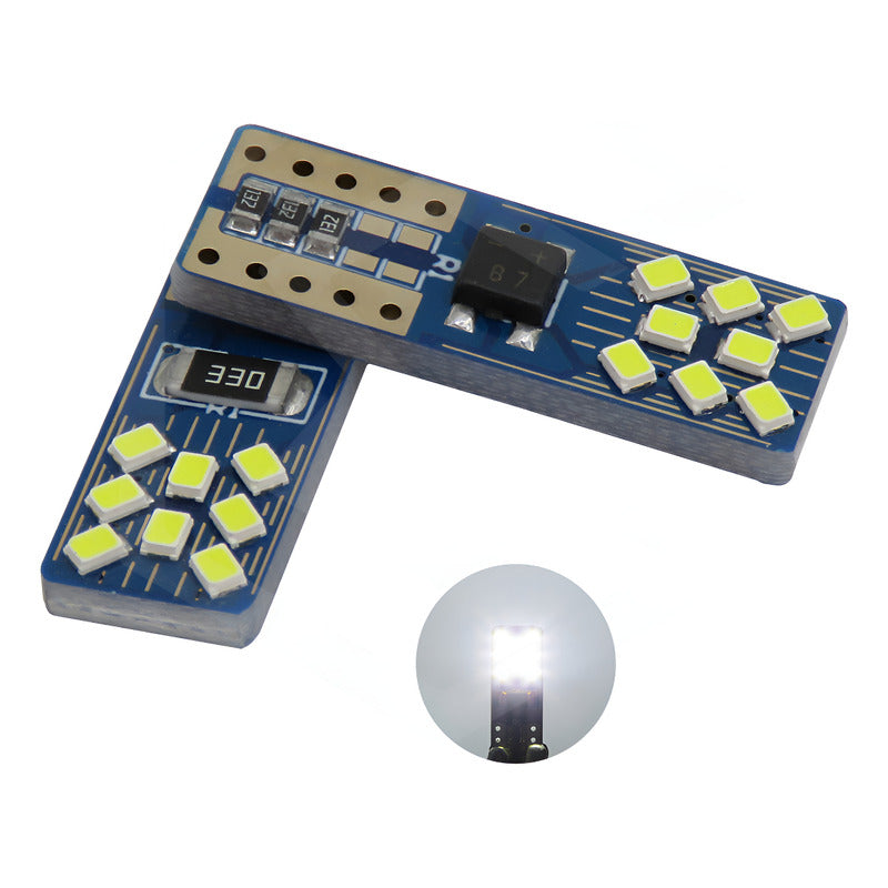 Par De Focos De Pellizco T10 16 Leds  Doble Polaridad Canbus