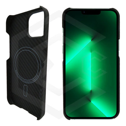 Funda Case De iPhone 13-14 Fibra De Carbono 100% Real