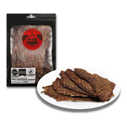 Carne Seca Laminada Artesanal De Res Sal Himalaya Snack 100g