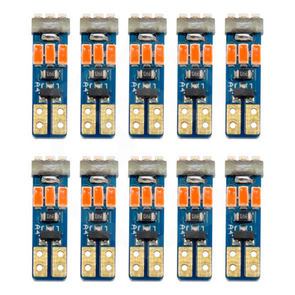 Kit 10 Focos De Pellizco T5 9 Hiper Leds Cluster 2721 1w 12v