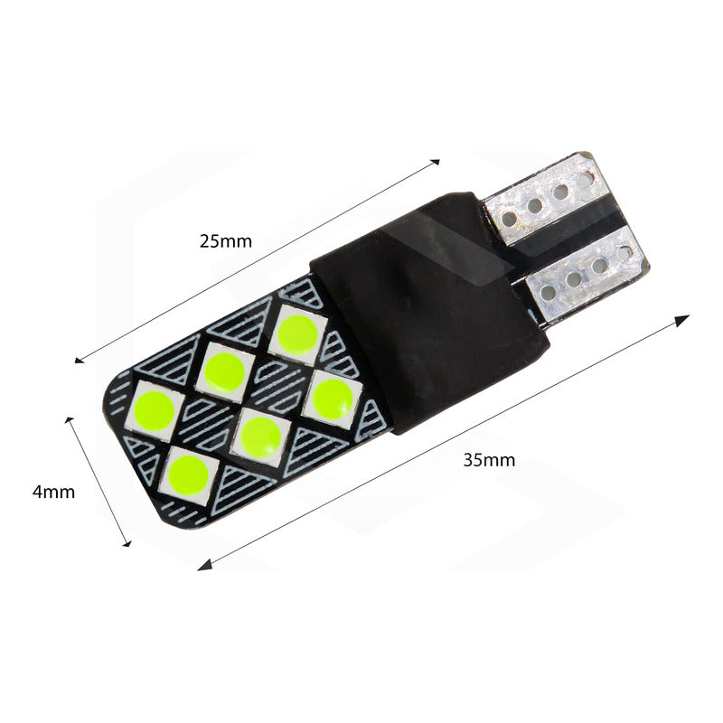 Kit 10 Focos De Pellizco 12 Led 3 Funciones D Estrobo Canbus