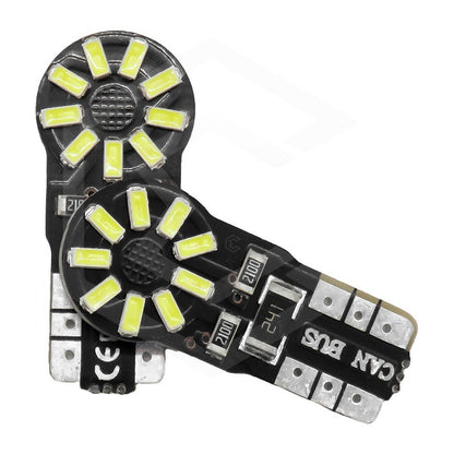 Kit 5 Par Focos De Pellizco 8 Led Canbus Alta Intensidad 12v W5w