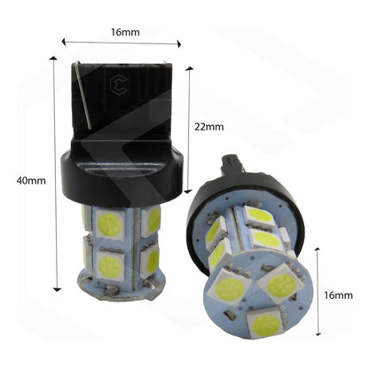 2 Focos 1157 1156 1176 3157 7440 7443 13 Leds  Estrobo 12v