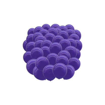 Bolsa 100 Globos Morado Brillosos #10 Fiestas Y Bodas Latex