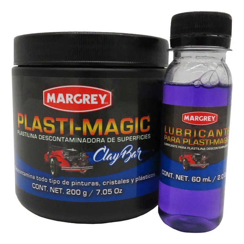 Kit Margrey Crema, Restaurador De Faros Y Plastimagic 200g