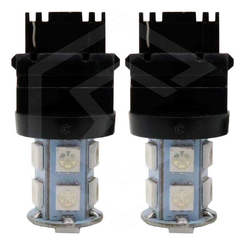 2 Focos 1157 1156 1176 3157 7440 7443 13 Leds  Estrobo 12v