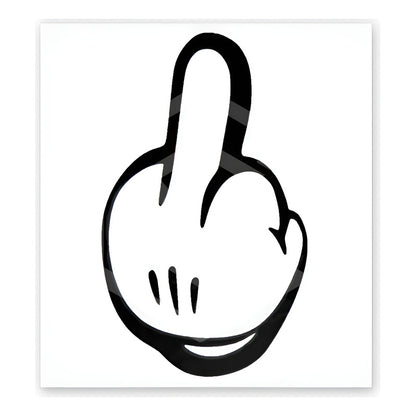 2 Calcomanía Mickey Mouse Dedo Sticker Vinil Auto 9cm X 15cm