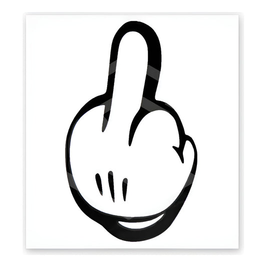 2 Calcomanía Mickey Mouse Dedo Sticker Vinil Auto 9cm X 15cm