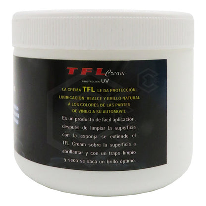5 Crema Abrillantadora Tablero Facia Moldura Protección 180g Blanco