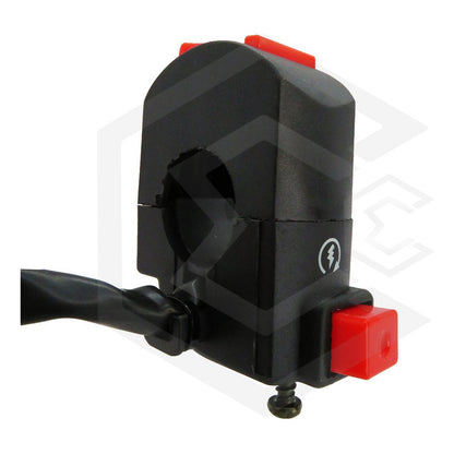 Switch Interruptor Para Moto Manubrio 2 Botones Marcha Led T