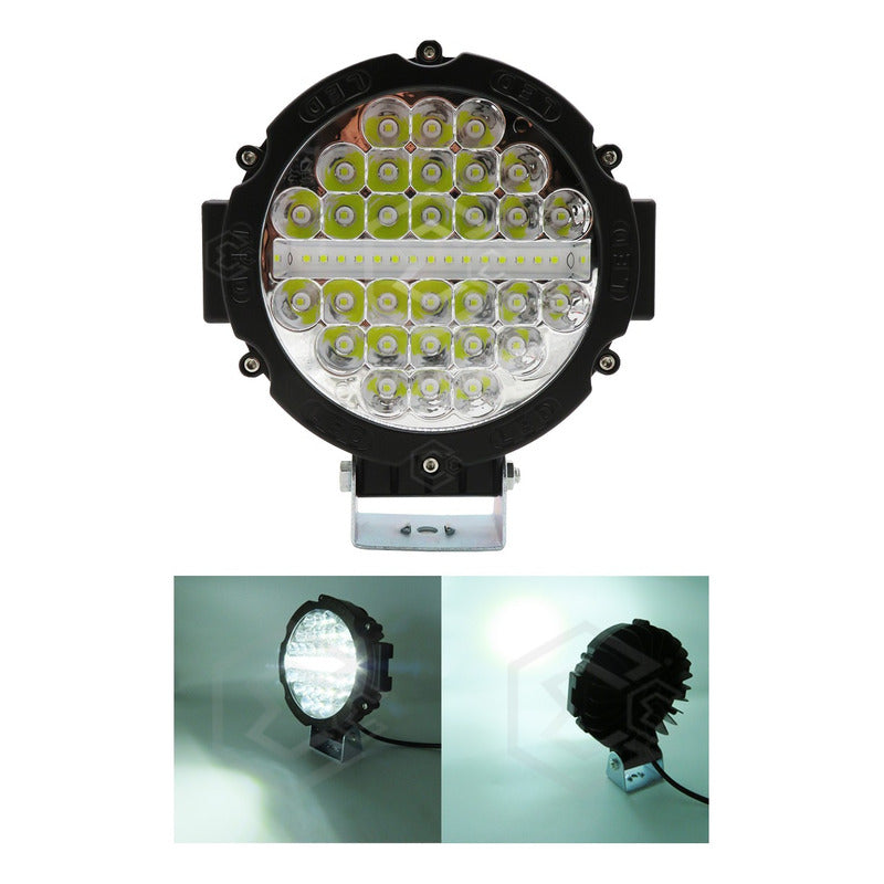 Par Faros Redondo Exploradores 45 Leds Fijo 36,000lm 12-24v