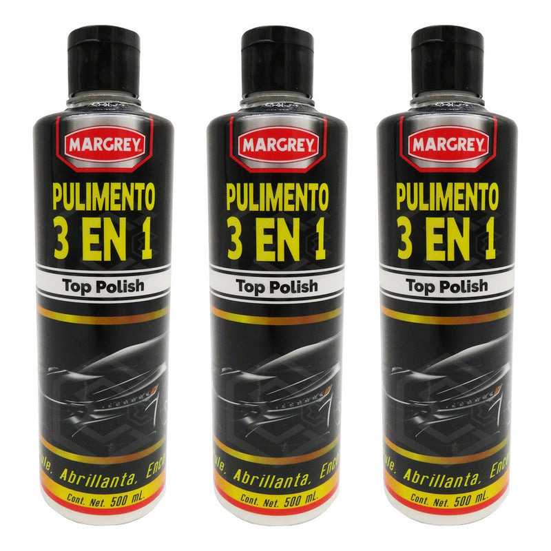 3abrillantador, Cera Y Pulimento 3 En 1 Polish Margrey 500ml