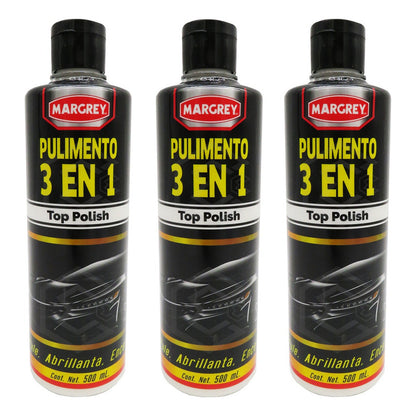 3abrillantador, Cera Y Pulimento 3 En 1 Polish Margrey 500ml