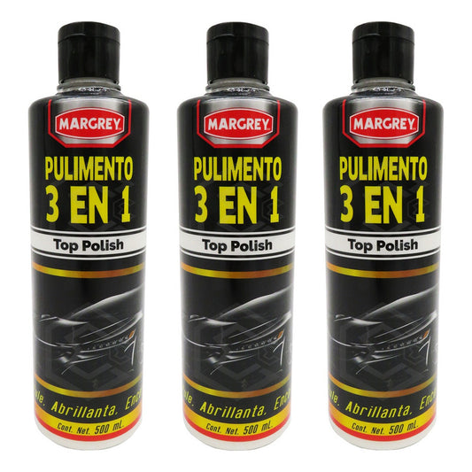3abrillantador, Cera Y Pulimento 3 En 1 Polish Margrey 500ml
