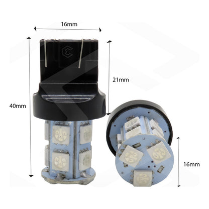 2 Focos 1157 1156 1176 3157 7440 7443 13 Leds  Estrobo 12v
