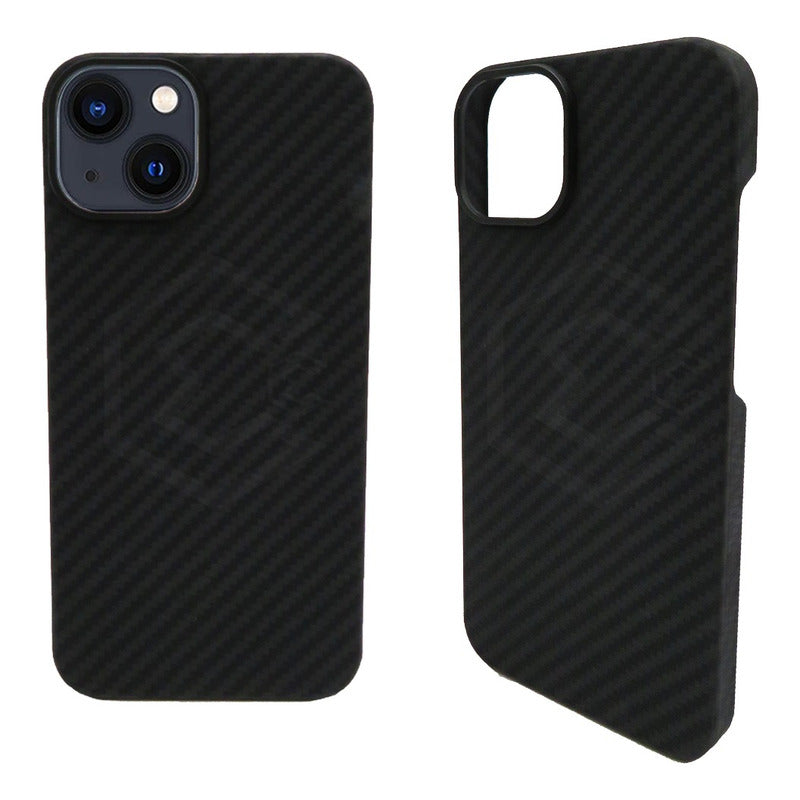 Funda Case De iPhone 13-14 Fibra De Carbono 100% Real