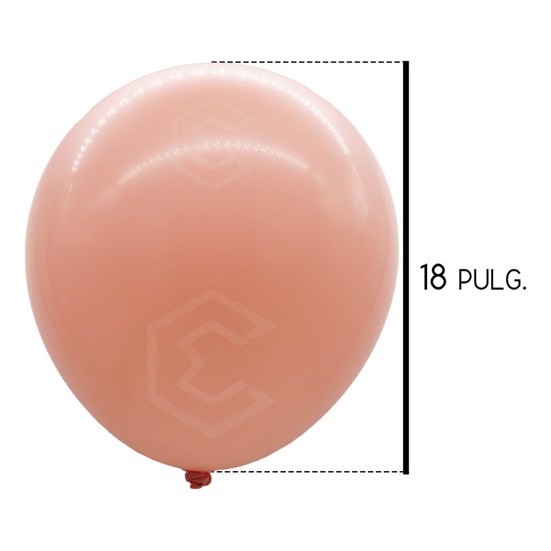 3 Globos Brillosos N°18 De Látex Para Fiestas Bodas Eventos