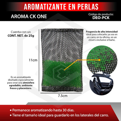 Aromatizante Para Auto Desodorante Perlas Casa Oficina 25grs