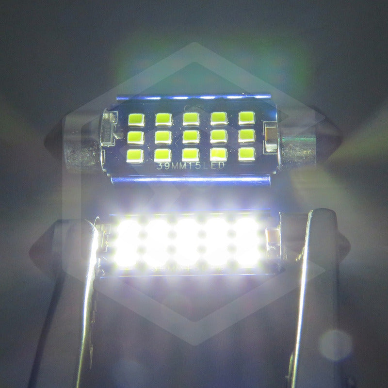 Par De Focos Luz Interior 18 Leds Canbus 31mm 36mm 39mm 41mm