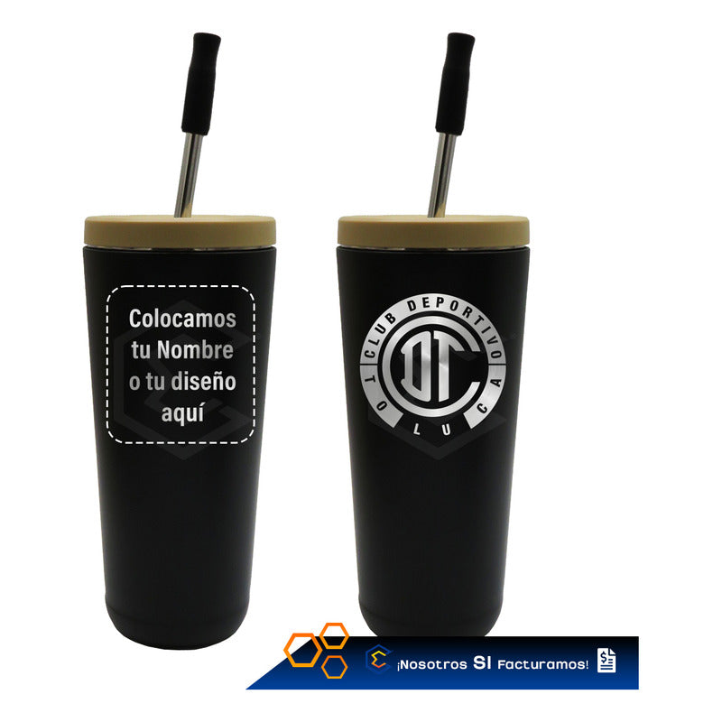 Termo Vaso Personalizado Nombre Logo Láser 750ml Acero Inox
