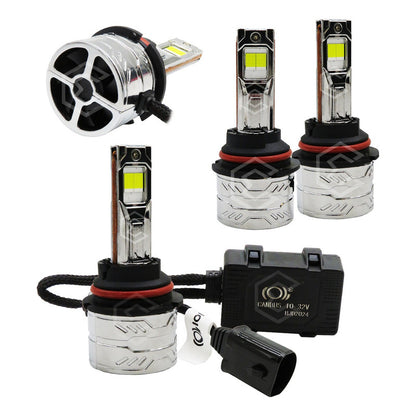 2 Focos 9004 48 Led Csp Nitrogeno Zinc Alta Y Baja 22,000lm 9004